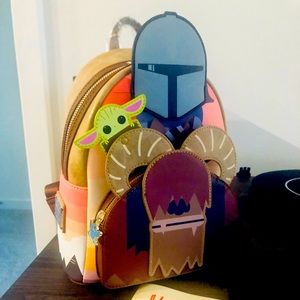 Star Wars Mandalorian Loungefly Mini Backpack